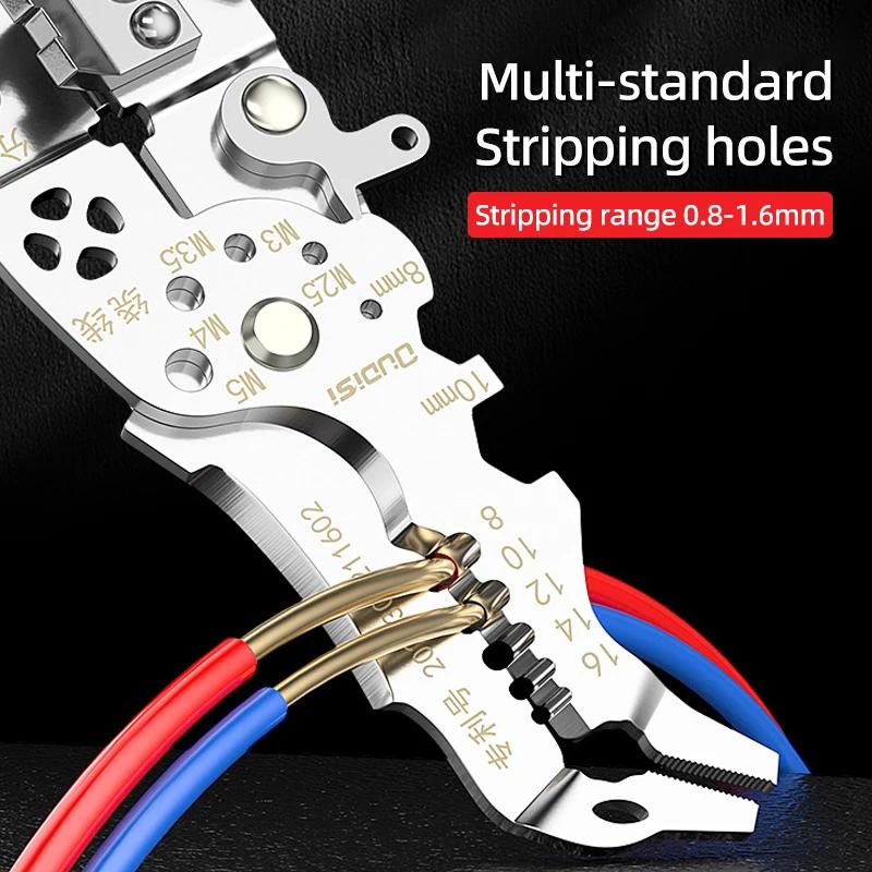 YLONDAO Wire Strippers Crimping Pliers Adjustable Automatic Wire Stripper Cutting Plier Terminal Crimping Wire Repair Tools