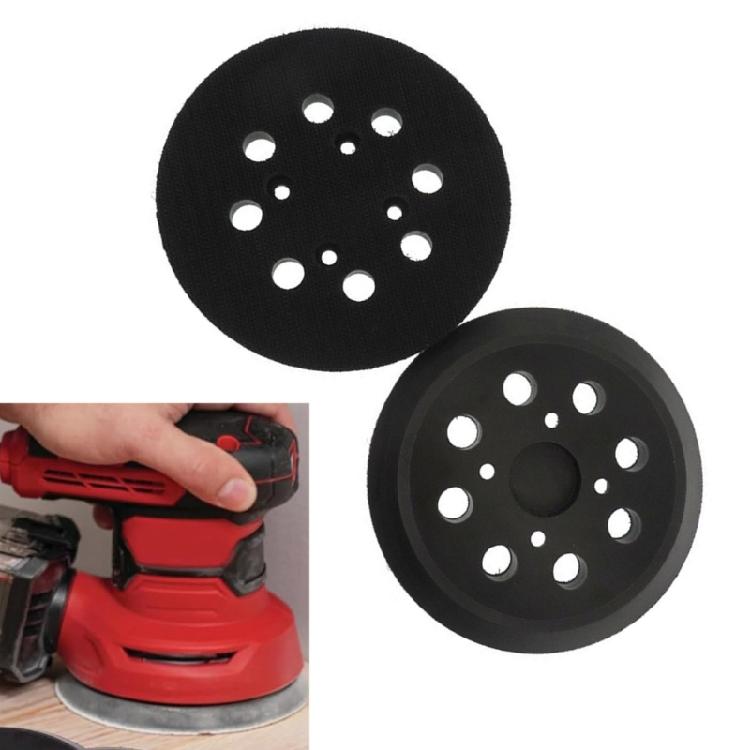Heavy Duty 5Inch Rubber Sanding Discs Grinding Wheel Double Pack 8 Hole Dust Management System for Standard Power Tool