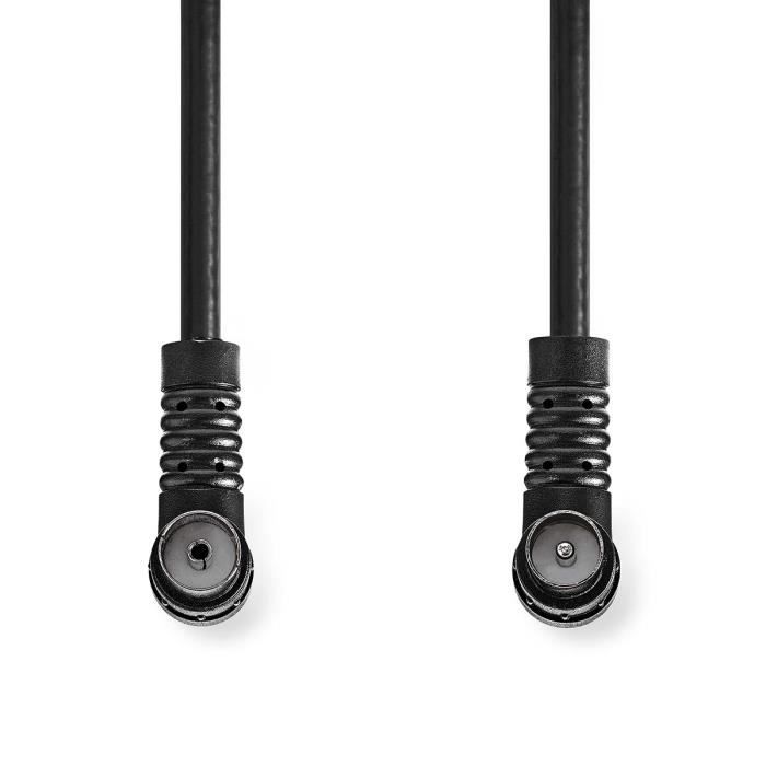 Câble Coax - NEDIS - CSGL40120BK15 - 120 dB - 75 Ohm - Quad Blindé - Noir