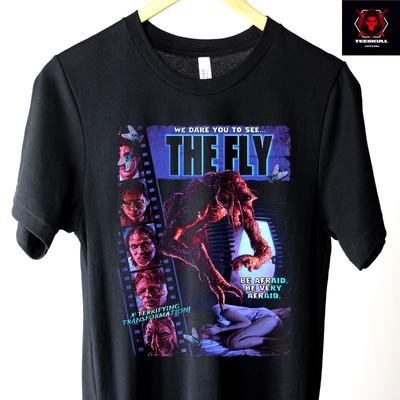 Die Fliege (1986) Retro Horror Fantasy Film Unisex Premium T-Shirt