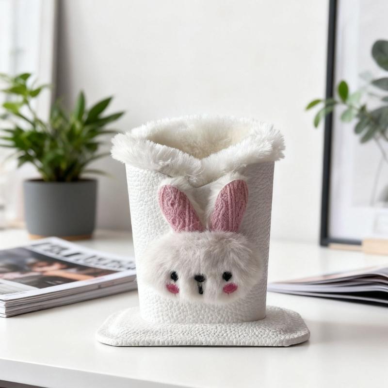 Soft Plush Materials Cartoon Design Glasses Holder For Desk Organization Eyeglasses Stand Desktop Decoration