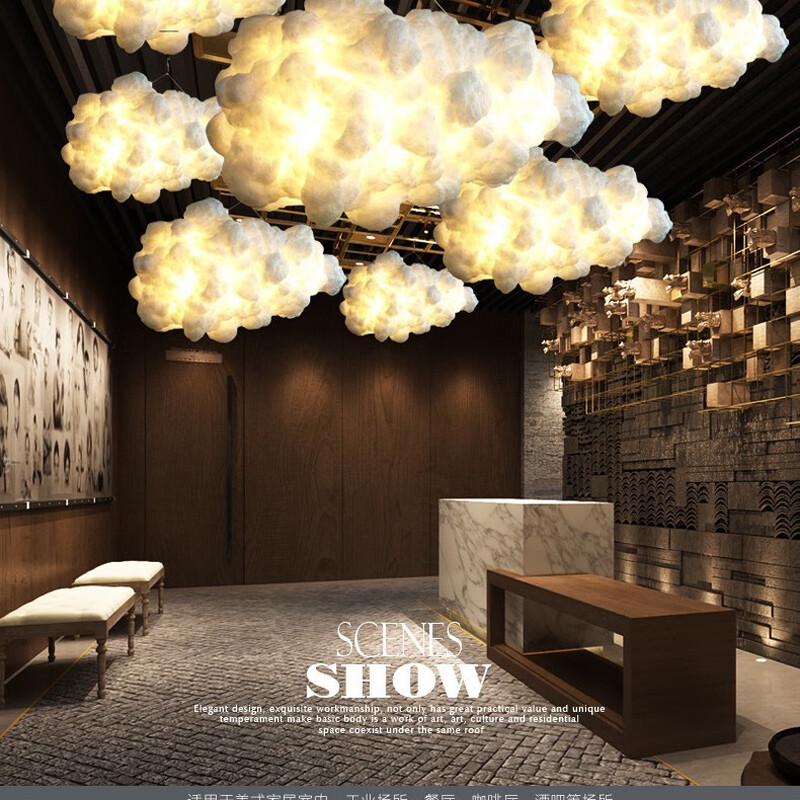 Decorative Cotton Cloud Chandelier