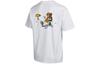 T-Shirts Herren Weiß Rundhals Mäßig Gerader Schnitt 10022785-A01