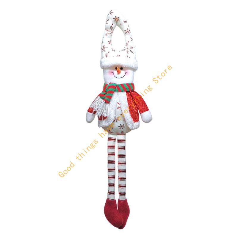 Christmas Doll Door Hanging Decoration for Christmas Tree Front Door Shelf Curtain Indoor and Outdoor Holiday Decoration 55KF