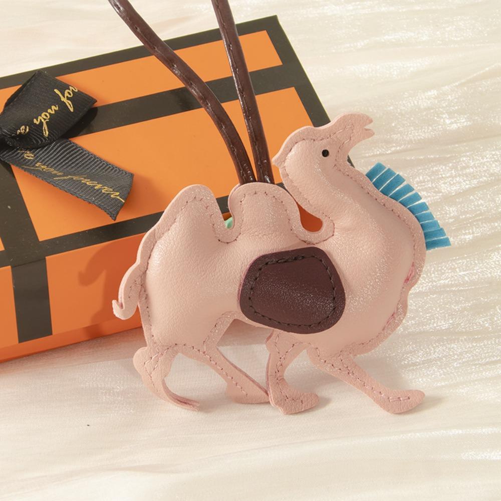 Cartoon PU Leder Anhänger PU Leder Taschenanhänger Mehrfarbig Kamel Schlüsselanhänger Taschenanhänger