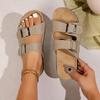 Fashion New Flat Slippers for Women Cork Slippers Fashion Summer Sandals Luxury Shoes Slip on Women's Sandals Size 36-41 Zapatos Mujer