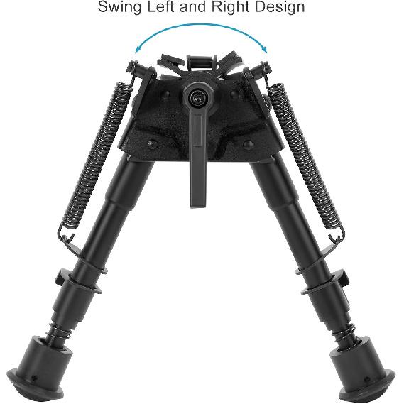 Gogoku Bipod & Sling Combo with Sling Stud Bipod Adapter Pivot Bipod with S Lock Hunting 6 to 9 Inches Bipod