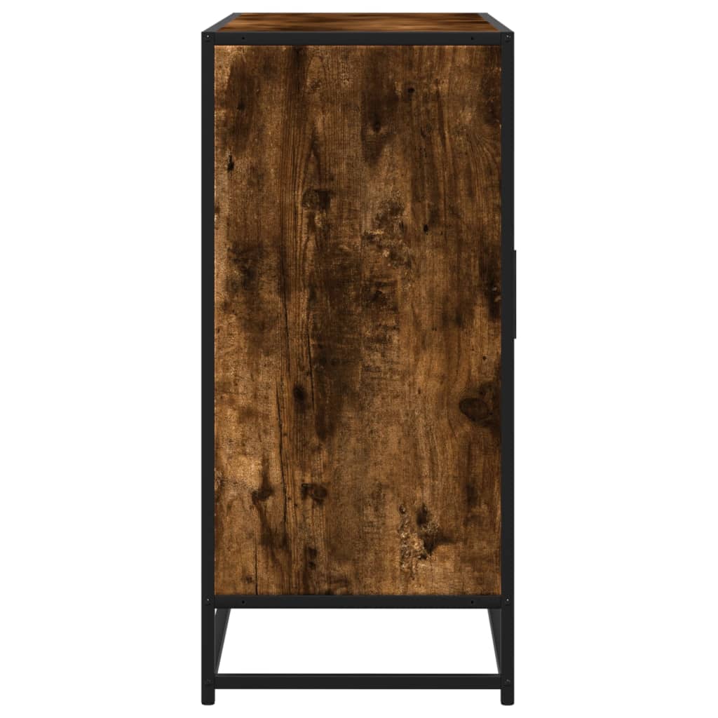 Vidaxl Cabinet, Smoked Oak, 92X35X76 Cm, Wood-Based Material