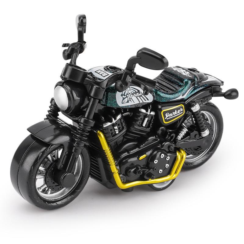 Trendy Mini Motorcycle Keychain Pendant: Cool Model Figurine Car Keyring Toy