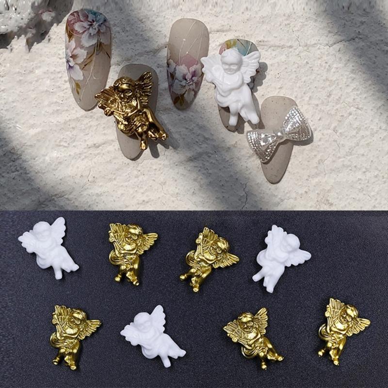 Silicone Mold with Baroque Angel Pattern Nails Accessories Moulds for Professional Nail Art Designs and Craft Projects