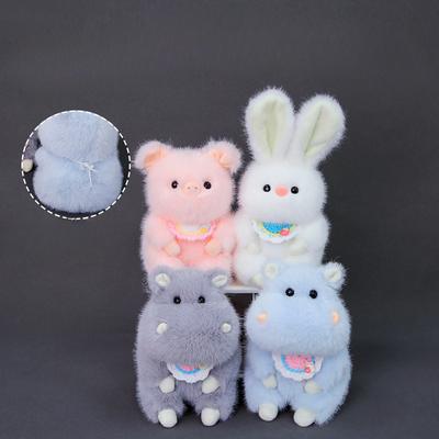 Cute And Scented Little Dolphin Doll Bib Animal Plush Toy Palm Treasure Pink Pig Hippo Birthday Gift
