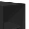 Wardrobe Black 30 X 50 X 200 Cm Particleboard