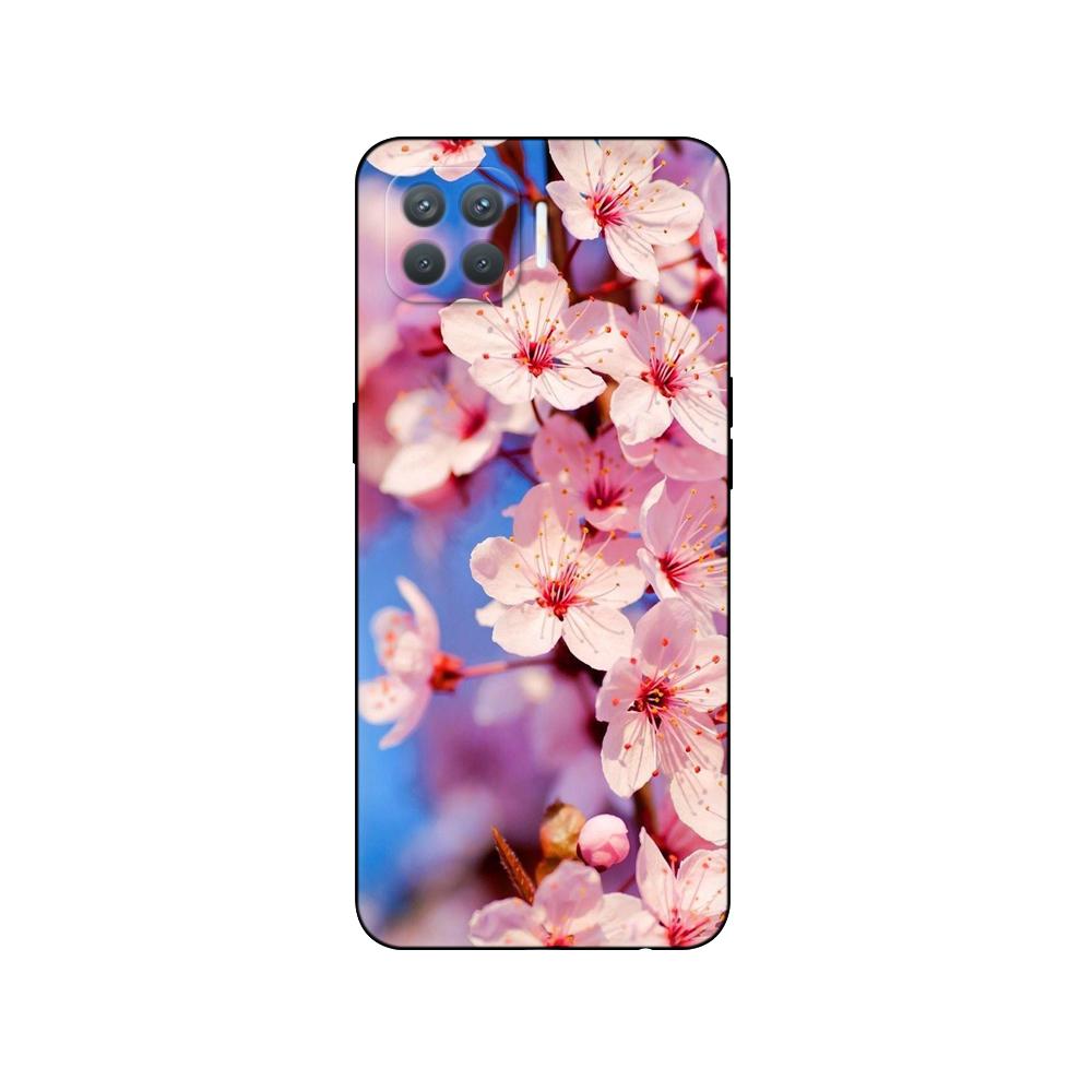 For Oppo Reno4 Lite Case Silicon Phone Case On Oppo F17 Pro Back Cover  Reno 4 Lite 6.43" Black Tpu Case Pink Anime Space Car