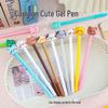 Cute Cartoon Cat Black Ink Signature Pen - Creative Student Stationery with High Appeal