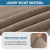 Velvet Accent Chair Covers High Stretch Armless Chair Covers for Living Room Luxury Thick Velvet Chair Slipcovers