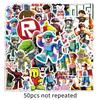 50 Creative Roblox Cartoon Stickers for Headphones, Refrigerator, Desktop