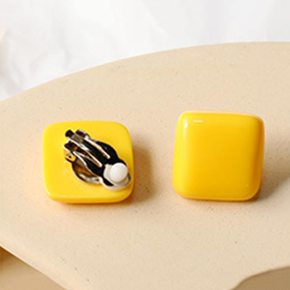 Fake Piercing Round Rectangle Square Resin