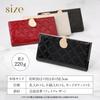 Clelia Long Wallet with Clasp Slim Vertical Card Luce Series Women's Closure, Enamel, Design, Pockets, [CL-15710] (Cappuccino)