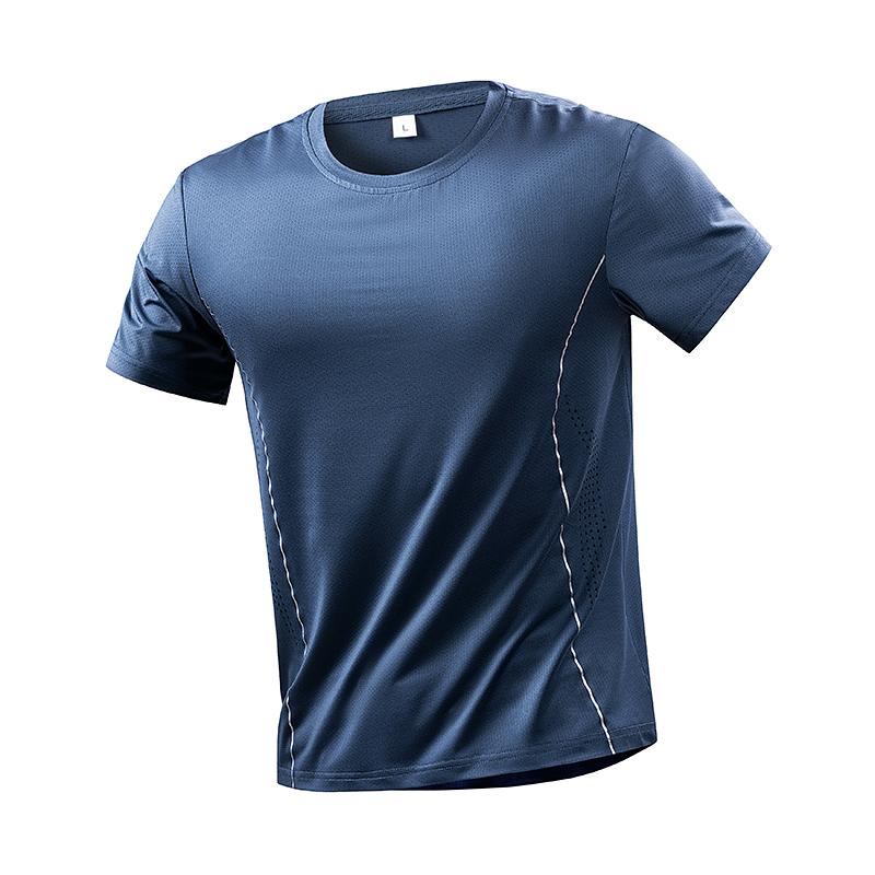 T-shirt Casual da Uomo Estiva Larga a Maniche Corte Traspirante