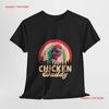 Funny Chicken Dad T Shirt Retro Rooster Farmer Vintage Stretched Top For Everyday Wear Graphic Unisex Versatile Soft