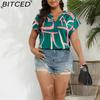BITCED Short-Sleeve Spring/Summer Fashionable Elegant Women's Shirt