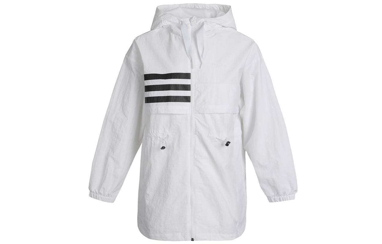 

Adidas Neo Jackets Women s White Hooded Moderate Instructor GP5465 L