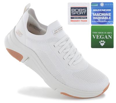 Nazúvacie topánky BOBS Sparrow Flex - Dámske topánky Slip-On tenisky Biela 117580-OFWHT ORIGINÁL