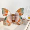 Elf Butterfly Hair Claw Printing Large Shark Clip Creative Butterfly Hair Clip  Girl