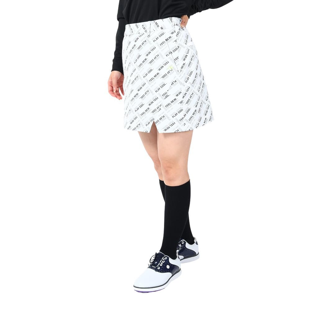 

Skirt Golf M [Pin Apparel] Women s (Bias Pattern, All-Directional Stretch) / / 622-3134306 030_White