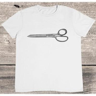 Scissors T Shirt Vintage 100 Premium Cotton