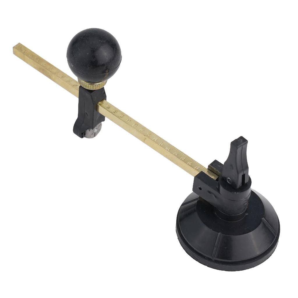 1pcs Glass Cutter Circle With Adjustable Suction Cup Construction Tool Multi-function For Cutting Glass And Punching Hood