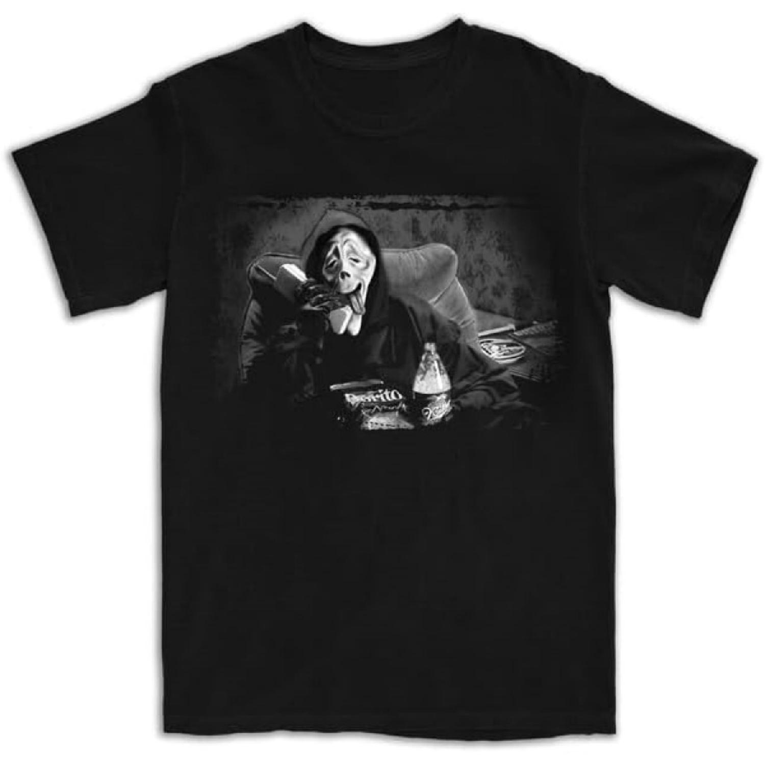 Крик Винтажная Призрак Хоррор Фильм Футболка Wazzup S