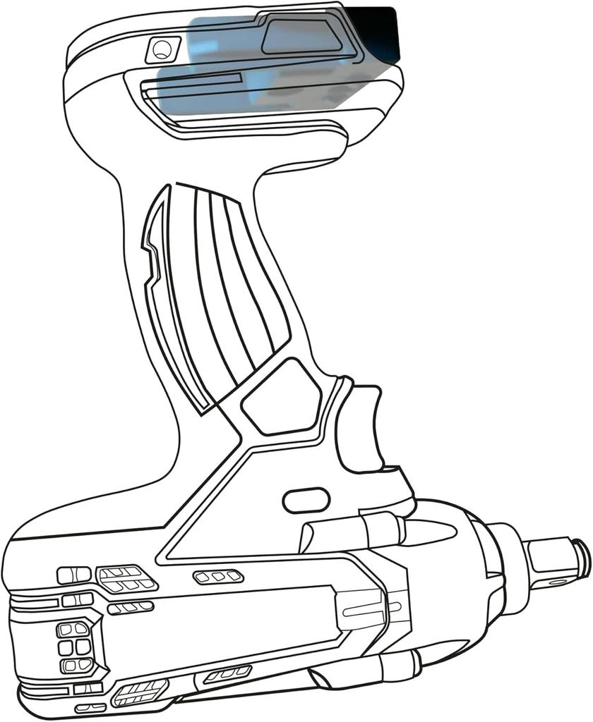 Stealth Mount Tool Mount for Makita LXT (Pack of 4) Blue TM-MK18-BLU-4