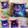 Pokemon Adventure Journey Anime Plush Pillow Cover Soft Short Plush Cushion Cover For Sofa Bedroom Home Decor Gift