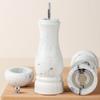 2pcs 6 Inch Salt Pepper Mill Manual Spices Bottle Marbled Salt Pepper Grinder  Restaurant