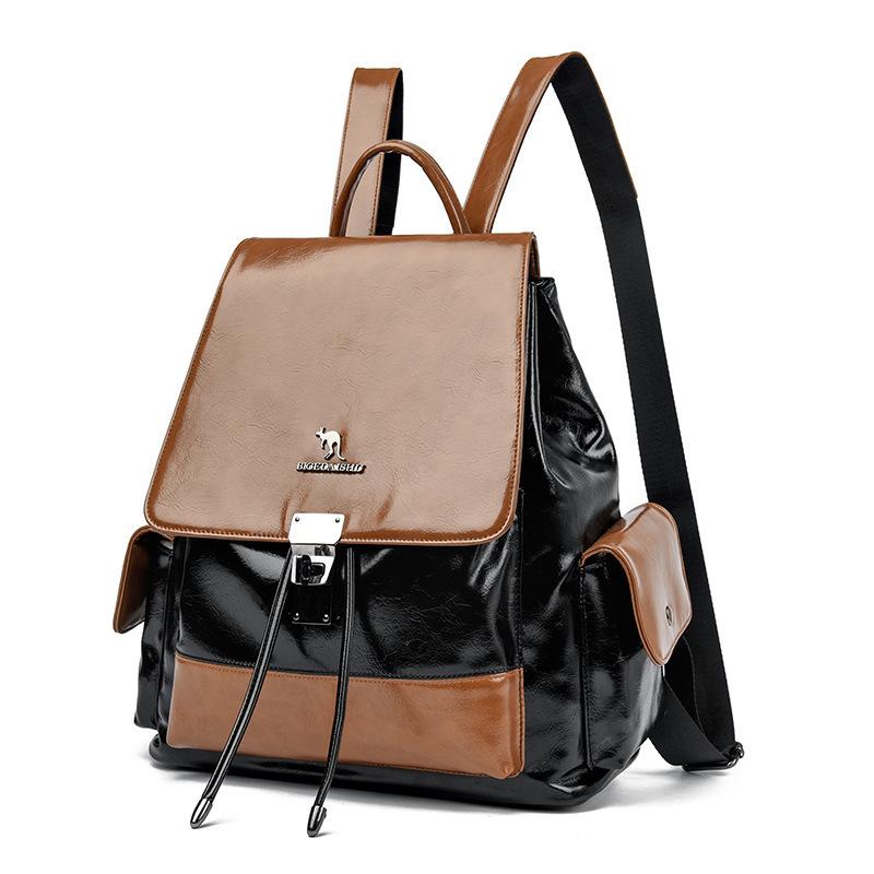Dual-shoulder Backpack, Fashionable and High-end Travel Bag, Simple and Large-capacity Student Schoolbag