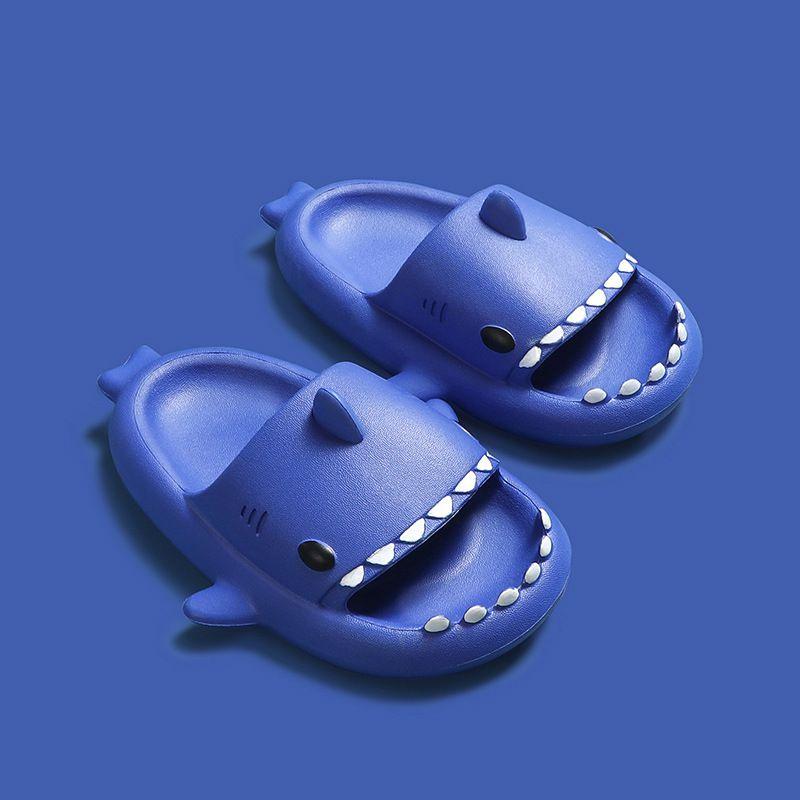 Cute Toddler Cartoon Sharks Non-slip Slippers For Boys And Girls Soft Breathable Eva Sandals