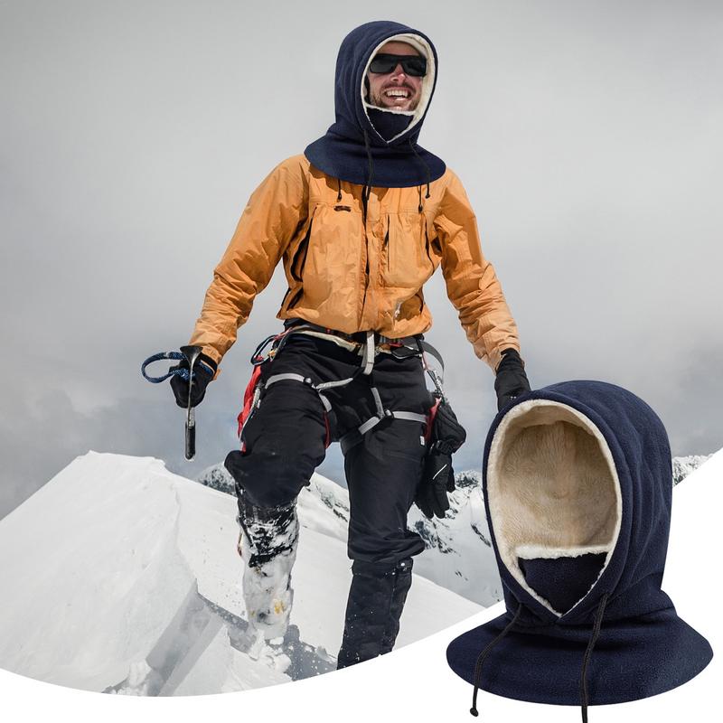 Cycling Fleece Face Masque Hat Fleece Warm Face Masque Scarf For Cycling Cold Weather Thickened Neck Warmer Women Men Headwear