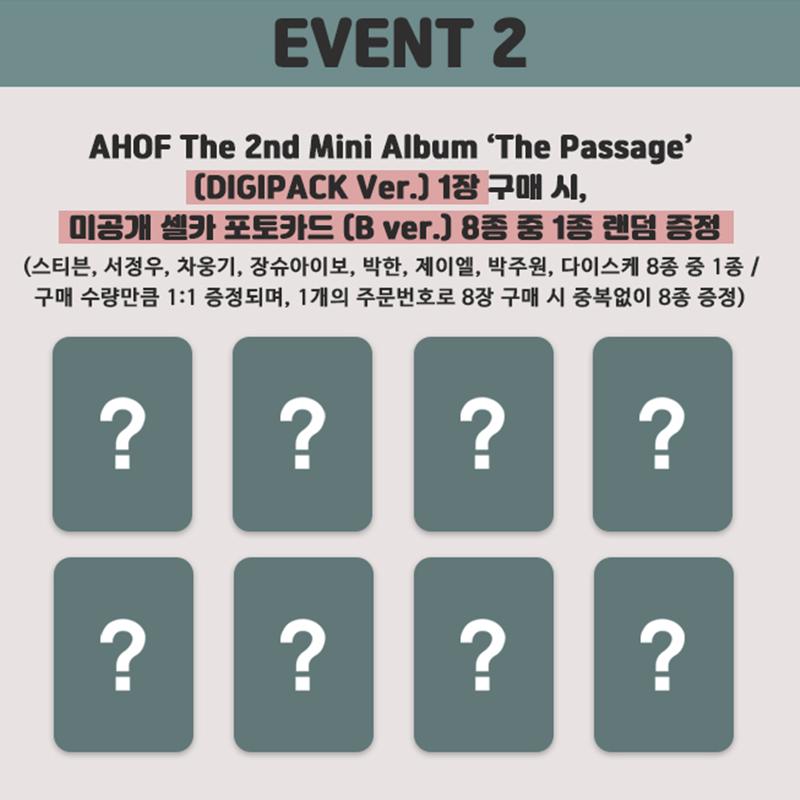 [Pre-order] AHOF - 2nd Mini Album [The Passage] DIGIPACK Ver.(Online Benefit)