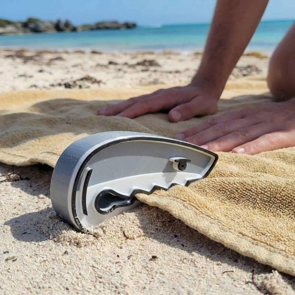 Windproof Beach Towel Clip Shark-shaped Laundry Clamp Outdoor Towel Holders  For Outdoor Beach