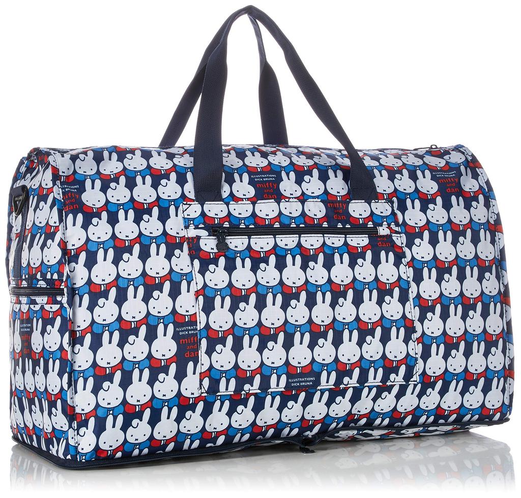 Folding Boston Bag M Size Medium Carry On Rich Patterns Miffy Darn [Hapitas] (Large) Women's [Miffy] &