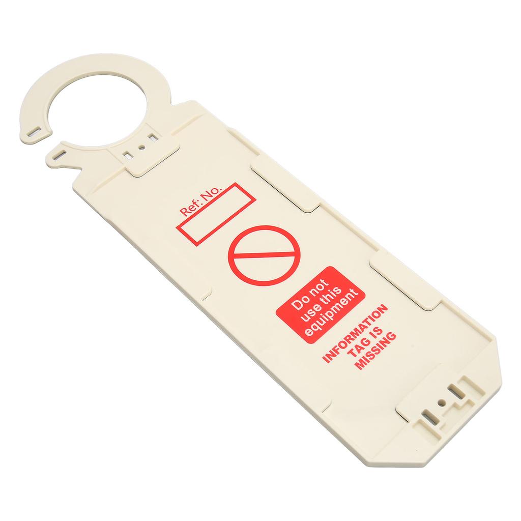 Safety Tag White Versatile Reusable Sturdy High Strength Do Not Use Scaffold Tag for Logistics