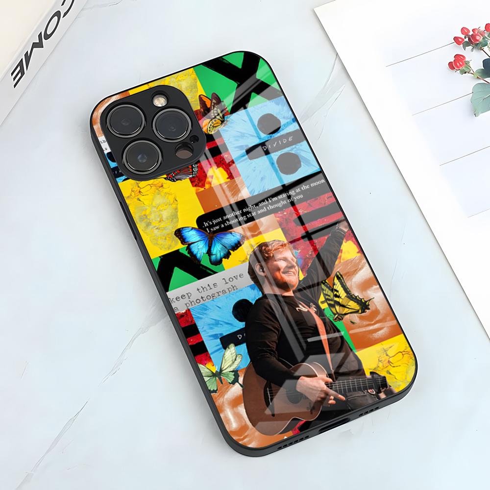 Singer Ed Sheeran Phone Case For IPhone 17 Pro Max 15 Pro 16 14 Plus 12 13 Mini 11 Pro Shockproof Glass Cover