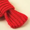 [Zwierzę] Prosty dzianinowy szalik czerwony