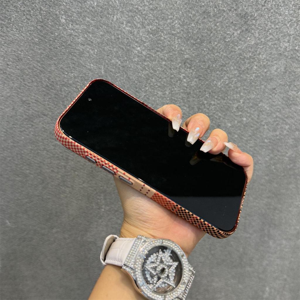Kevlar Pattern Magnetic Case for iPhone 17 Pro Max - Sunset Moonrise Design, Drop-Proof & High-End Feel for Apple 16.