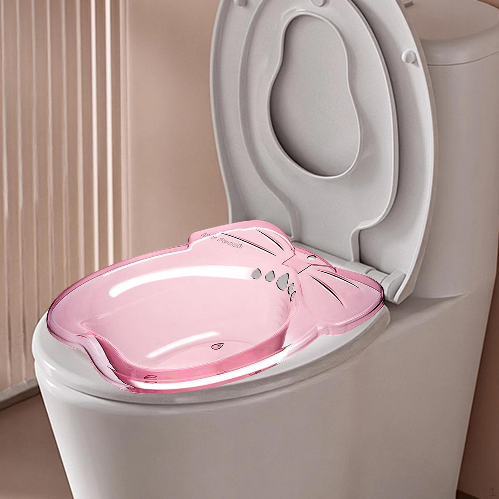 

Comfortable Toilet Seat Sink for Women - Deep Bowl Design Easy Cleaning and Durability рожевий