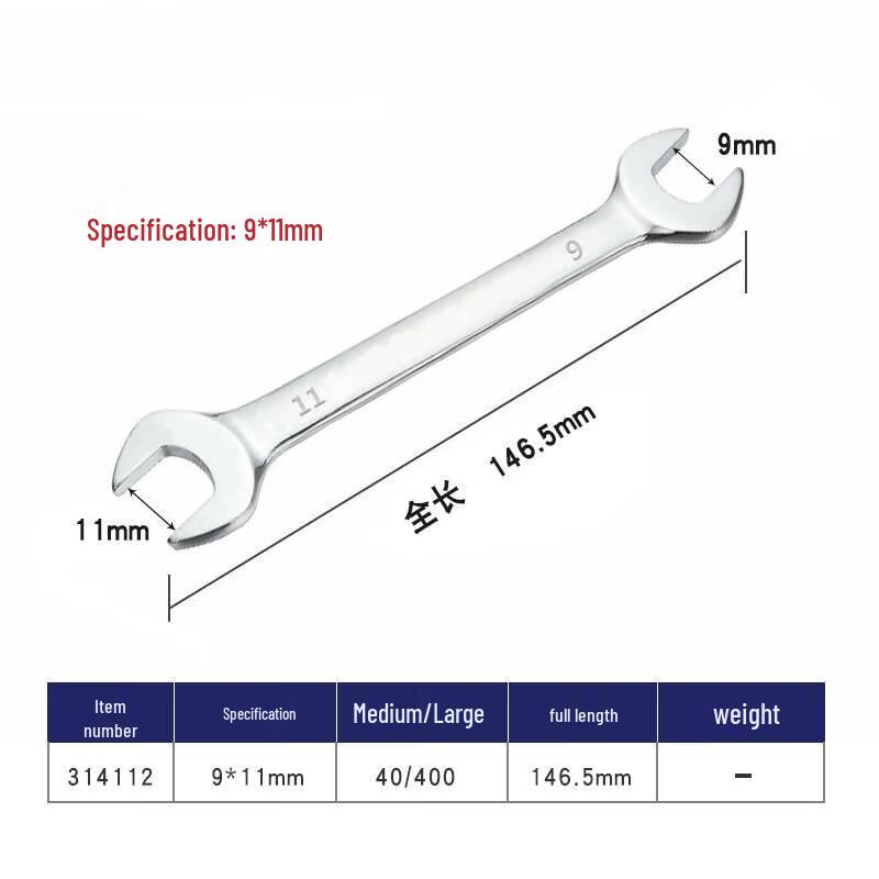 Miaogugu Dual-Size Open-End Wrench