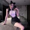Sexy lace pussy bunny dress short skirt maid dress seduction pure desire hip skirt uniform