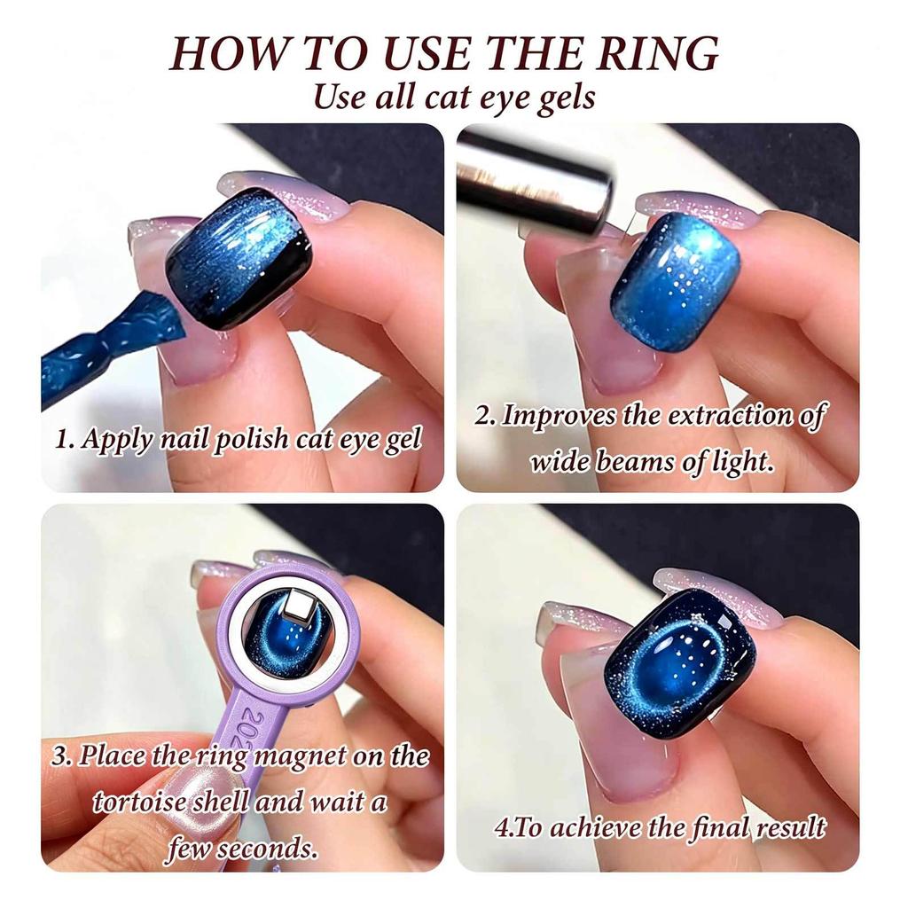 Nail Manicure Suction Hole Cat Eye Manicure Artifact New Powerful Ring Magnet Novice Auxiliary Tool