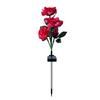 Garden Solar Rose Light Outdoor with Solar Faux Roses Lights Color Changing